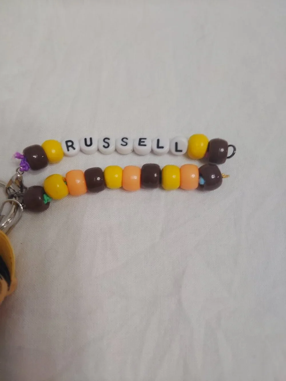 Disney Doorable Russell Handmade Beaded  Keychain